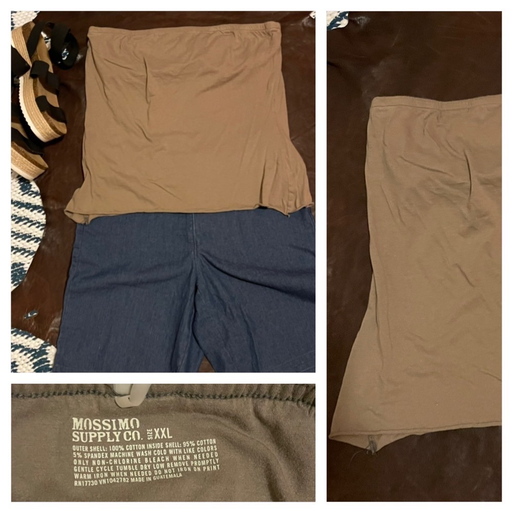 Mossimo Supply Co. Strapless cotton top-XXL